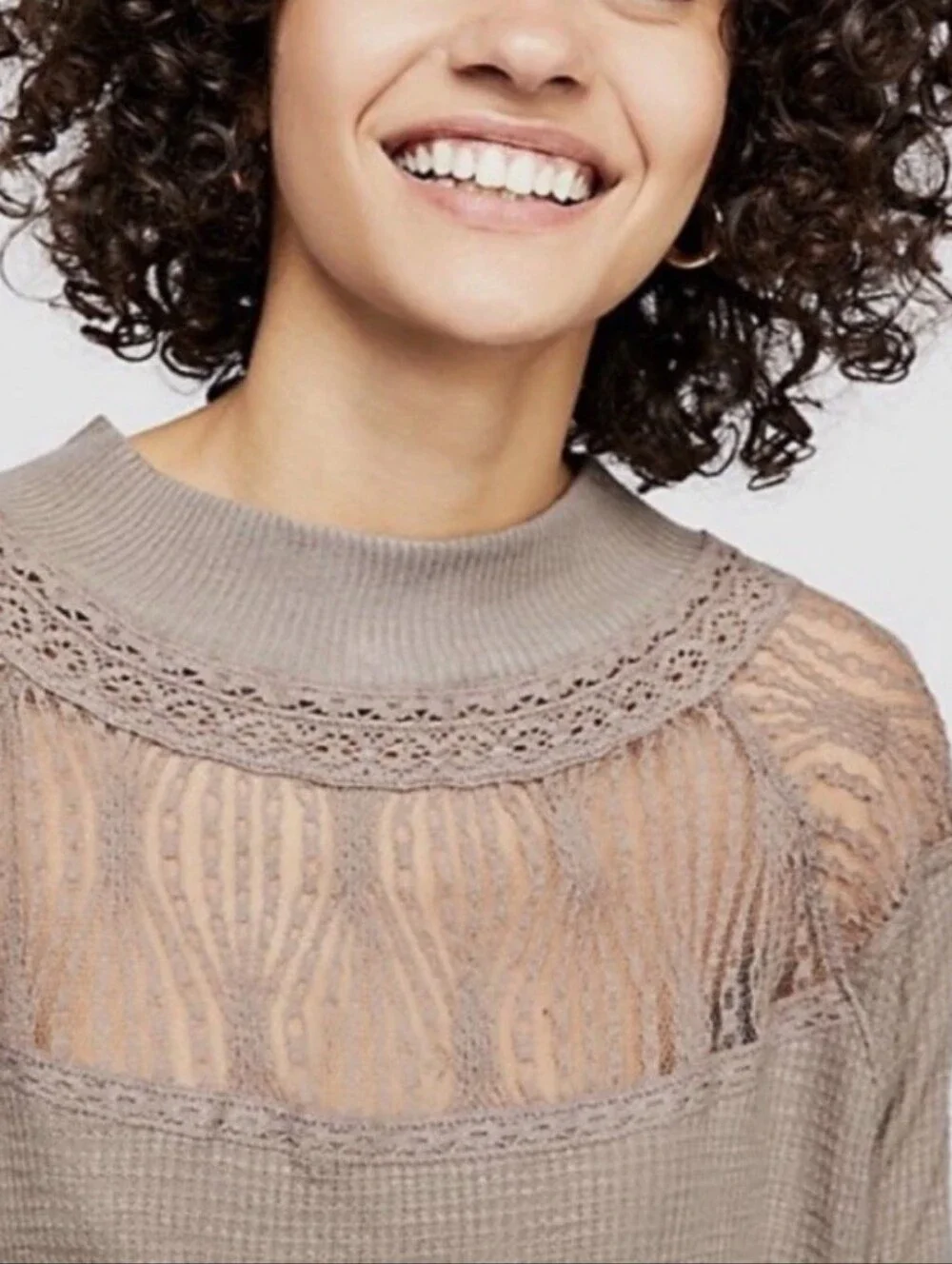 Free People Spring Valley Thermal Top Sz M